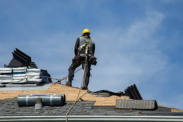 Professional Emergency Roof Repair technician working in Wilmington, NC